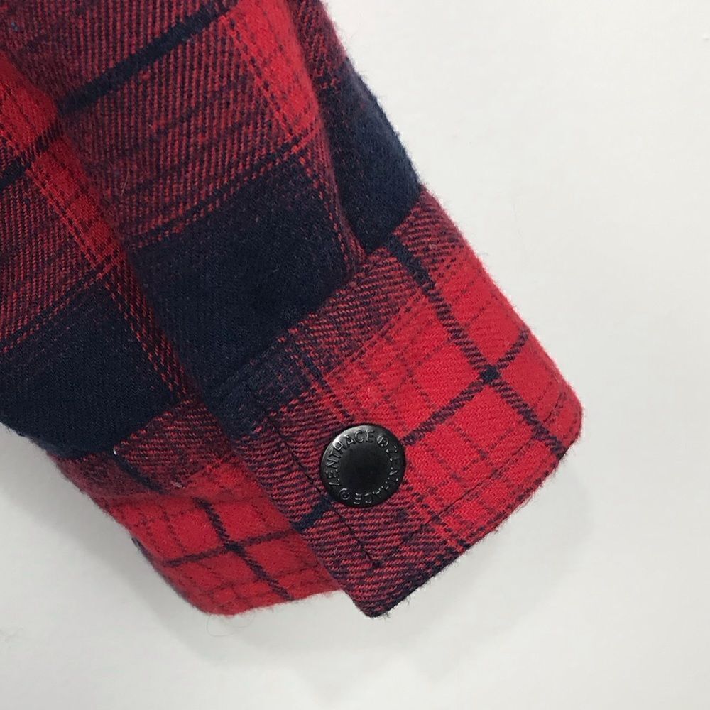 Zenthace Red Plaid Sherpa Fleece Lined Hooded Zip Up Jacket NEW - Picture 12 of 15
